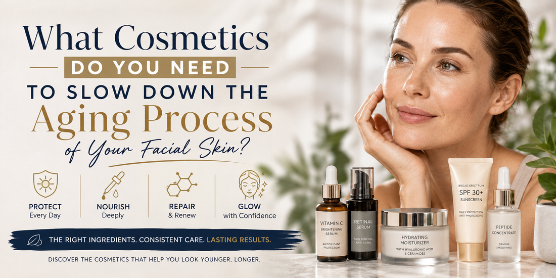 What cosmetics do you need to slow down process of aging of your face skin