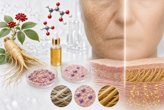 Ginseng and visible skin aging