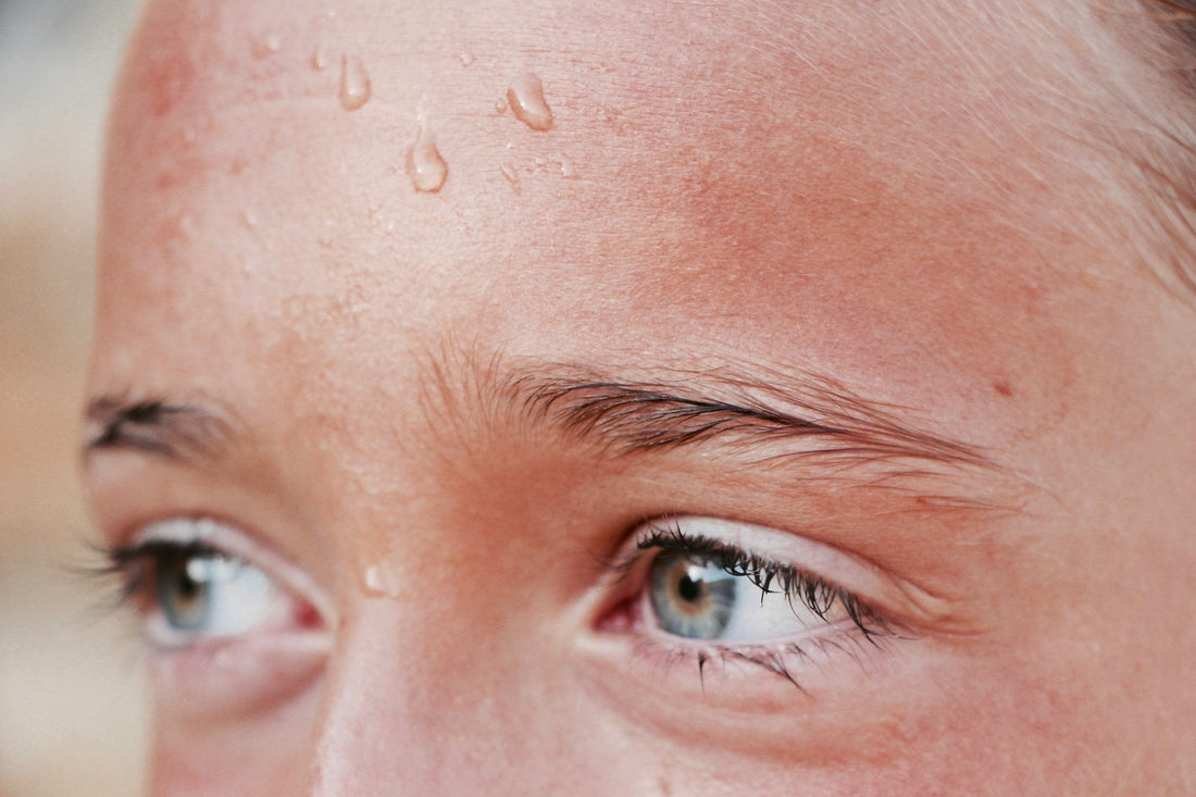 glass skin collagen glow complex on the face