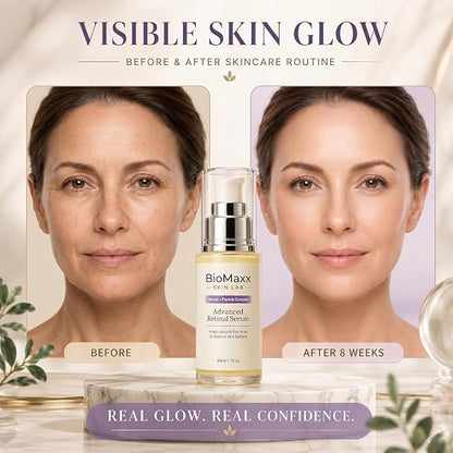 Retinal Serum with Ginseng – Facial Serum for Smoother-Looking Skin, Fine Lines & Texture