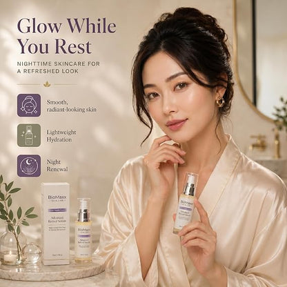 Retinal Serum with Ginseng – Facial Serum for Smoother-Looking Skin, Fine Lines & Texture