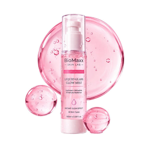 BioMaxx Liquid Glass Mist 100mL – Collagen, Hyaluronic Acid & Niacinamide
