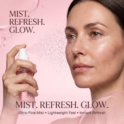 BioMaxx Liquid Glass Mist 100mL – Collagen, Hyaluronic Acid & Niacinamide